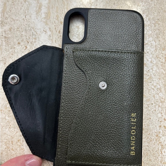 Bandolier Dark Army Green Phone Case with Strap iPhone XR - Picture 2 of 6